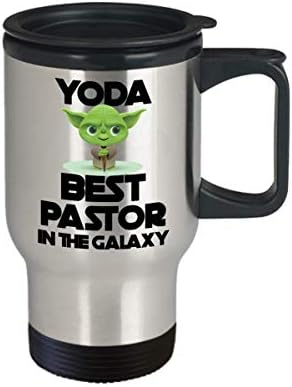 Pastor Travel Milica Yoda Najbolje u Galaxy Funny Coffer Komentar čaj za čaj Gag poklon za muškarce Žene