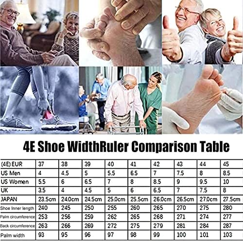 Zbjh Extra široke dijabetičke cipele sa otečenim stopama široko postavljanje velikim veličinama artritis