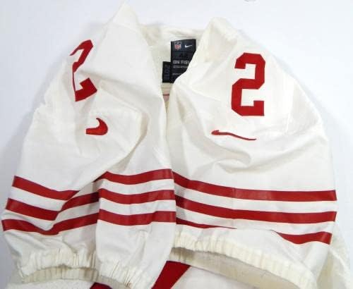 2012 San Francisco 49ers David Akers # 2 Igra izdana Bijeli dres 42 267 - Neintred NFL igra rabljeni dresovi