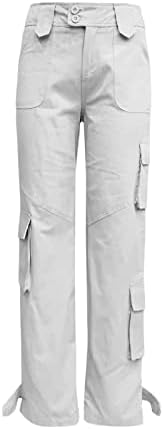 Zlovhe teretne hlače, ženske baggy bagene vintage traperice sa džepovima širine nogu pantalone za labave pantalone