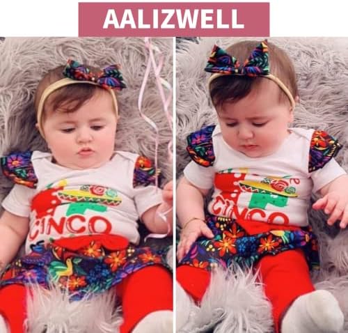 Aalizzwell Baby Girl Cinco De Mayo Odjeća