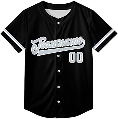 Prilagođeni bejzbol dres personalizirane majice Sportski pokloni ventilatora Prilagođeni naziv Broj uniforme za muškarce