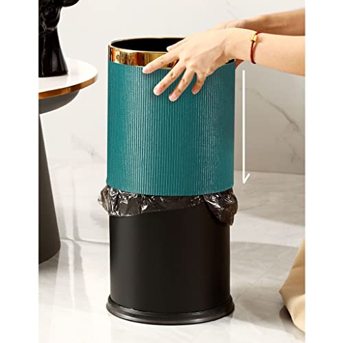 DITUDO kante za smeće kante za smeće dvoslojna kanta za smeće okrugla kanta za smeće kreativno domaćinstvo velike kante za smeće kuhinja dnevna soba Kupatilo Toalet kancelarijski otpad/10L