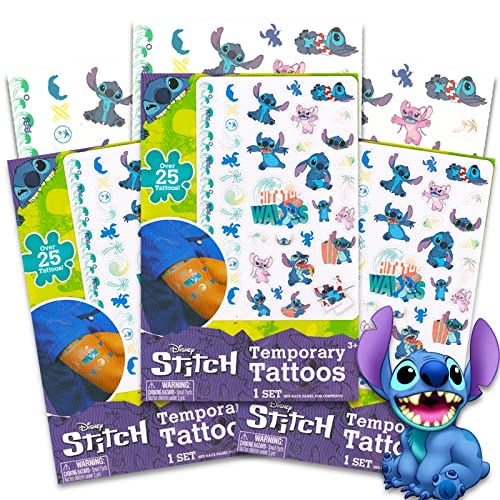 Disney Pixar Stitch privremene tetovaže za djecu ~ preko 75 Disneyjevih privremenih tetovaža iz Pixar Movie