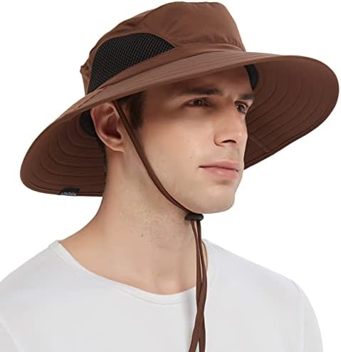EINSKEY šešir za sunce za muškarce/žene, vodootporni šešir sa kantom sa širokim obodom sklopivi šešir Boonie