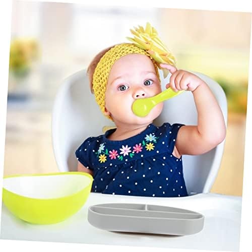 Kisangel pretinac silikonska ploča za večeru usisne ploče za malu djecu usisne posude za dječiju ploču samo-hranljiva