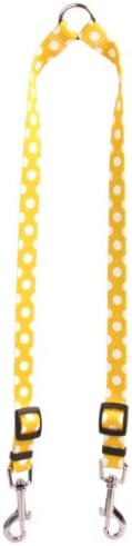 Žuti dizajn pasa limunska polka tačka povodac za pse 1 širok i 12 do 20 dugačak, veliki