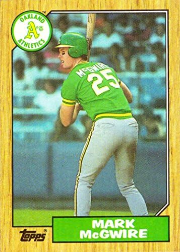 1987. atls 366 Mark McGwire bejzbol kartica - prva karta u dreicijskom dresu Oakland