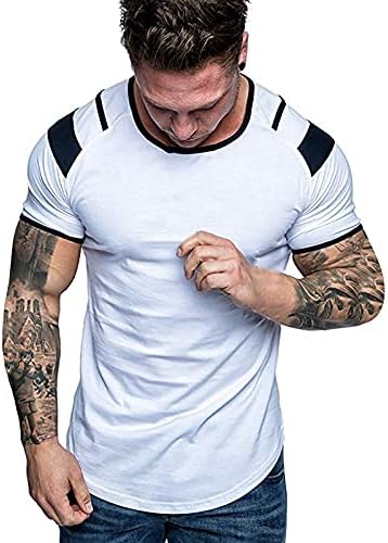 Poliesterska majica kratkih rukava MENS Cool gumb ukras na vrhu kratkih ugodnih ljetnih čvrstih klasičnih