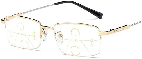 Progresivne naočale za čitanje Multifokalno čitač očiju, čitanje očijudaleko u blizini naočala +1.5 Zlatna