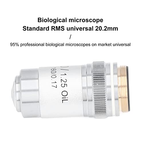 Mikroskopska sočiva velike snage, hromirana visoka propusnost svjetlosti 100x cilj 20,2 mm interfejs Mesingani