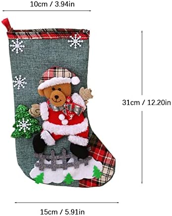 Xios božićne čarape. Trpe Božićne torbe za božićne čarape i božićne čarape za zabavu ukras i božićni crtani
