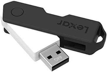 Lexar JumpDrive TwistTurn2 64GB USB 2.0 fleš disk, Crni