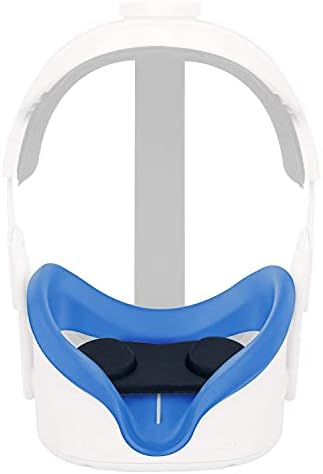 Niuvr maska za lice & amp; zaštita sočiva otporna na prašinu za Quest 2 slušalice, perivi svjetlosni Silikonski