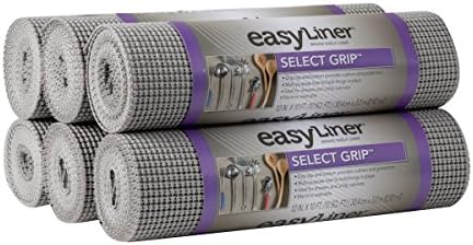 Duck Select Grip Easy Liner Obloga 12 Širok kuhinjski paket, 6-rola, svakih 10 'dužine, svijetlo siva