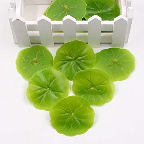 INOOMP 90 kom 6CM simulirajte lišće lotosa minijaturni pejzažni Ornament plutajuća dekoracija bazena vodene