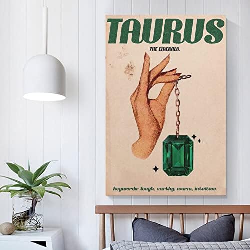 Bludug kristalni poster Vintage Bik Zidno Zidno umjetnost Taurus Vintage Poster Platnet Boing Wall Art Poster