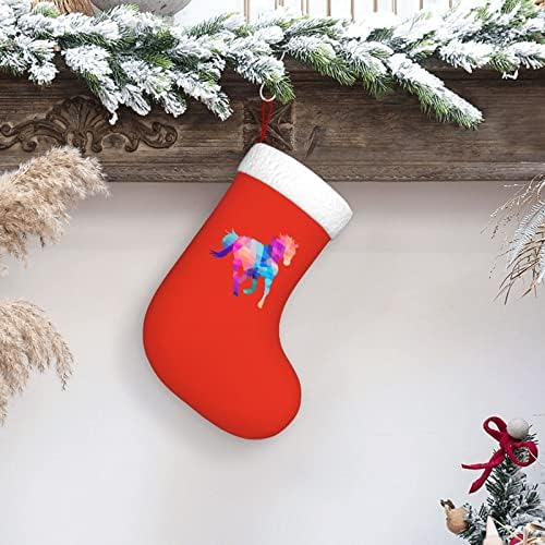 COLEDARF Šarenski konj Christma Čarape Xmas Dekoracije stabla Božićne čarape za Xmas Holiday Party poklone