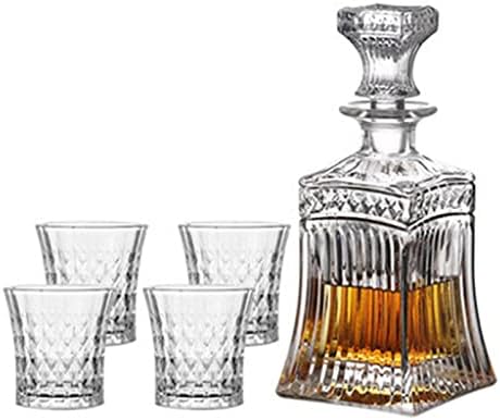 Whisky Decanter Set Decanter Glass & amp; 4 Whisky Glass-ideja za poklon za muškarce