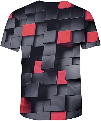 Dress Shirts for Men Fashion Mens Splash-Ink 3d štampanje Tees Shirt kratki rukav T-Shirt bluza Tops