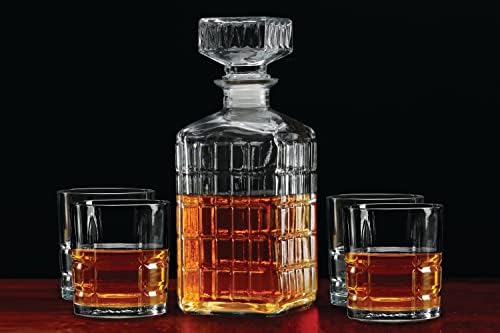 Circleware Lexington Liquor Scotch Brandy Bourbon 5 komada dekantera za viski, najbolji dispenzer za piće