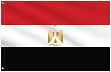 Banner Buzz čine ga vidljivom Egipat zastavom pletene tkanine 90 GSM - lagane, svijetle i živopisne boje,
