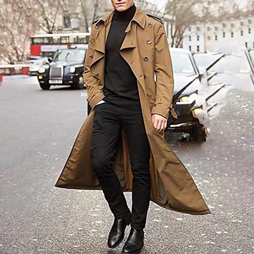 YMosrh muški kaputi i jakne s rukavima luksuz luksuznog duljine kaputa od duge vune zimski jakne za muškarce