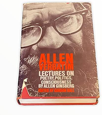 Allen Ginsberg Verbatim Lectures Beat Poet potpisan autogram 1st ed knjiga JSA COA - Autogramed College