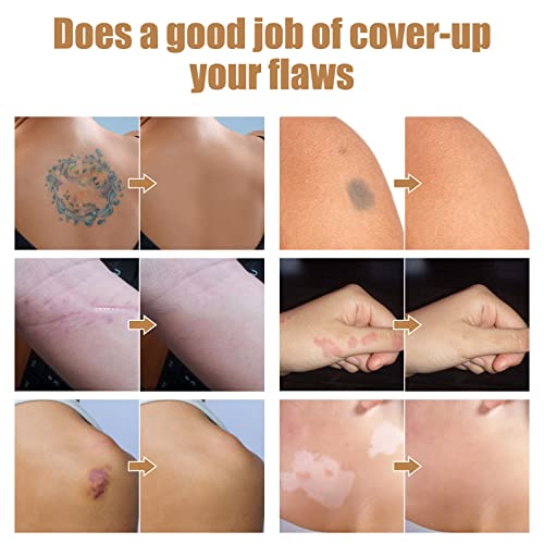 CENNYO Tattoo Cover Up, 2 boje vodootporna šminka, set nevidljivih korektora za kožu, dugotrajan pogodan