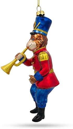 Majmun Nutcracker sa truba stakla Božić Ornament 6 inča