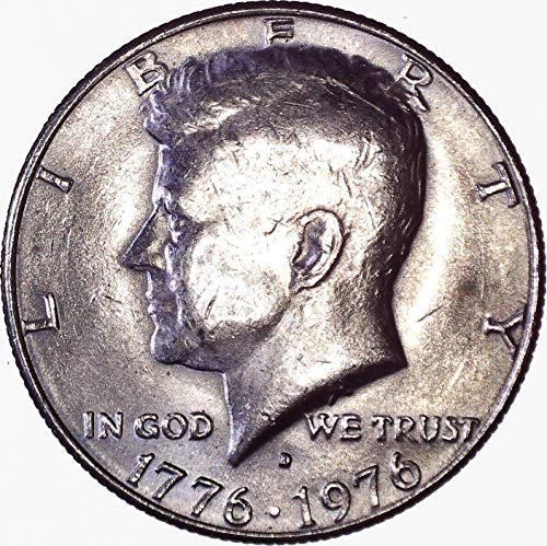 1976 D Kennedy Polu dolar 50C o necrtenom