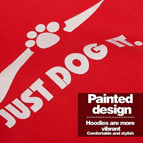Paiaite Red Chihuahua Dog Hoodie: Neka vaše štene bude toplo i sa stilom uz duks sa štampom 'Just Dog It',