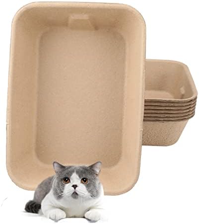 Putna kutija za smeće KSUYICA 8kom prenosiva kutija za mačke u jednom pakovanju čvrste izdržljive praktične