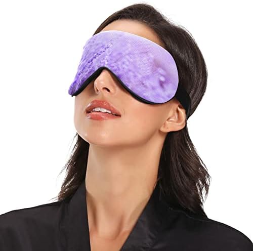 Spring Lavanda Maska za spavanje za žene Meška i udobna maska ​​za oči Svjetlo za blokiranje povez za povezivanje