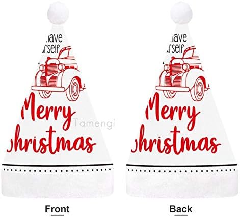 Božić Santa šešir, Sretan Božić Božić Holiday šešir za odrasle, Unisex Comfort Božić kape za Novu godinu