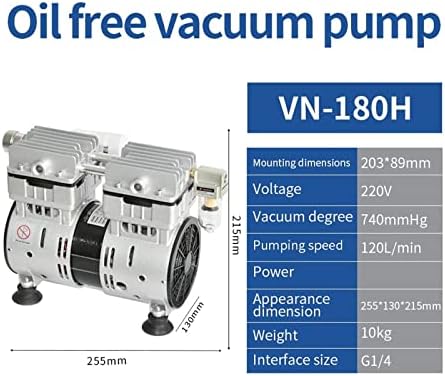 RUMBERGER Prijenosna električna Mini komunalna pumpa vakuumska pumpa bez ulja Industrijska usisna čaša mala
