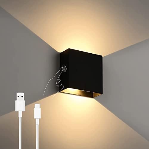 LODMO punjiva zidna svjetla dodiruju zatamnjena bežična zidna zidna zidna svjetiljka baterija na zid na