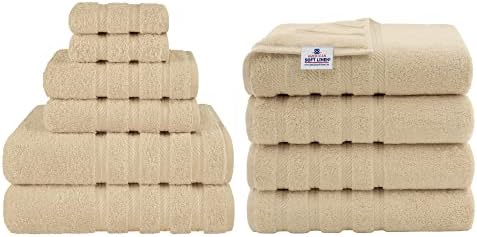 Američki meki posteljina 6 komada ručnika za ručnik i 4 komada za kupanje set paketa