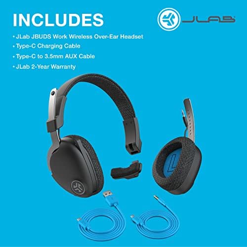 JLAB JBUDS Radne bežične slušalice sa mikrofonom - preko uših računara, ožičene ili bežične slušalice sa