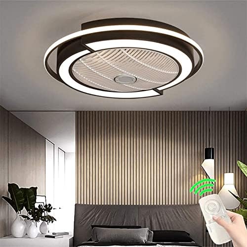 JJKun LED ventilatorski stropni svetlo aluminijum i plafonska svetlost sa ventilatorima Spavaća soba Nevidljivi