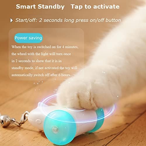 Električna mačka igračka, pokretivane igračke za interaktivne mačke za unutrašnje mačke USB punjivo | Igračke
