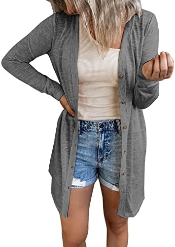 Ženski kardigan džemperi u boji gornji rukav kardigan s jednim grudima gornjeg svjetlosne jakne kardigan džemper