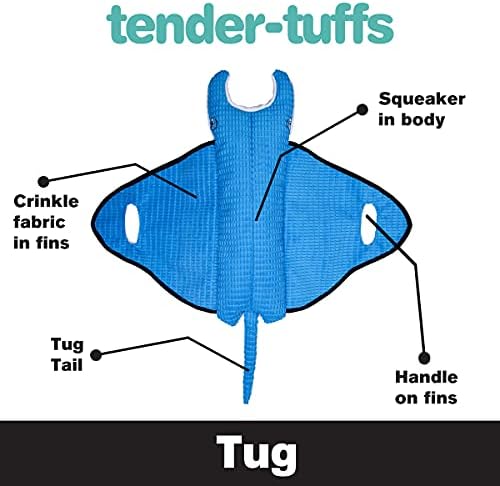 Snuggle štene Tender-Tuffs Extra velikog kitova morski pas i Big Manta Ray Plish igračke za pse - Teške