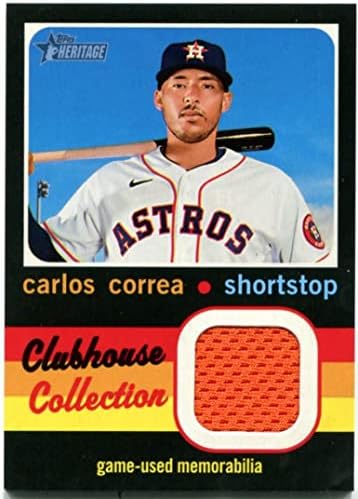 Carlos COREA TOPPS Heritage Clubhouse Collection Patch Card 2020 - Bejzbol kartice za ublažavanje