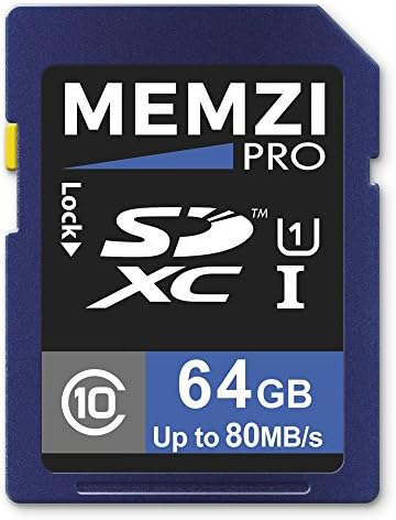 MEMZI PRO 64GB Klasa 10 80MB / s SDXC memorijska kartica za digitalne Fotoaparate Nikon Coolpix P ili S