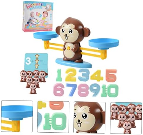 Toyvian 1 Set Balance igračke Djeca Obrazovne igračke Desktop igračke za životinje Igračke majmune matenke
