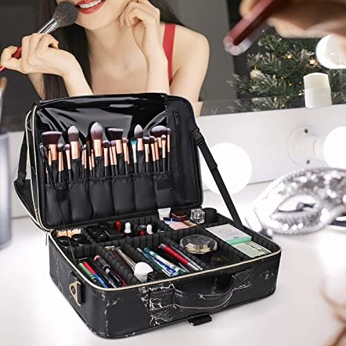Relavel makeup Case velika torba za šminkanje profesionalna torbica za voz 16,5 inča putni kozmetički Organizator