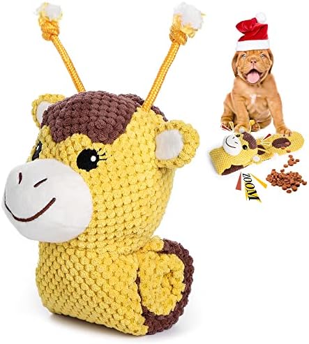 Lalfpet Squaky pse igračke, interaktivne igračke za pse, plijesni igračke za puzzle plišane igračke, pasa žvakaće igračke za božićne pse za igru ​​za oslobađanje stresa za male do velikih ptica obuka i smanjuje dosadu