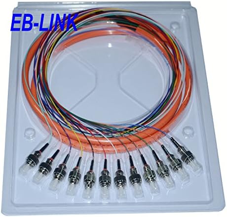 EB-LINK 1.5 metara FC / PC 12 vlakana jezgra 0.9 mm breakout vlakana pigtail optički Pactch kabl