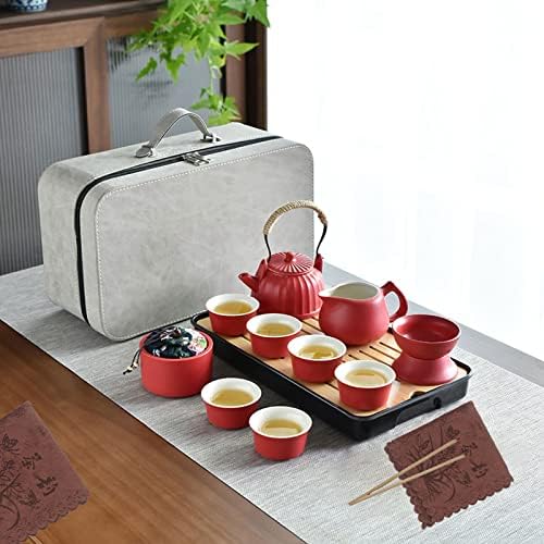 Kineski čaj za čaj sa zapuštenim posudama za prehrambene posude - putni keramički čajnik porculan čajnik,